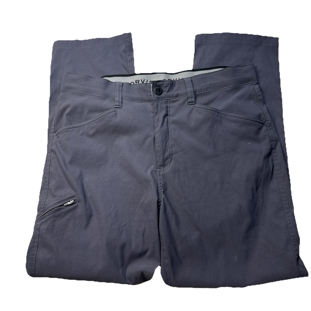 Orvis Tech Performance Pants Men's 36x30 Gray Stretch Hiking Fishing Outdoors
